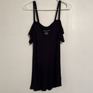 American Eagle soft and sexy ribbed cold shoulder shirt